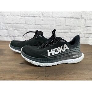 Hoka Mach 5 Mens 8 Wide Black Castlerock Running Shoes